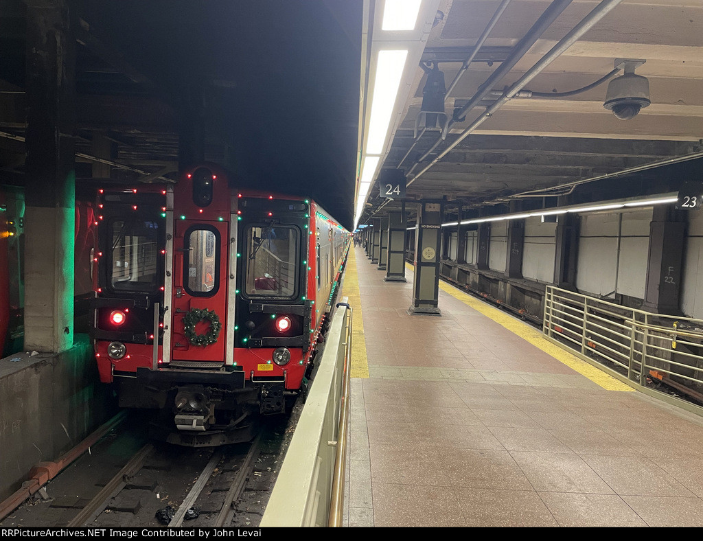 Holiday Lights M8 Set parked on Track 24 at GCT